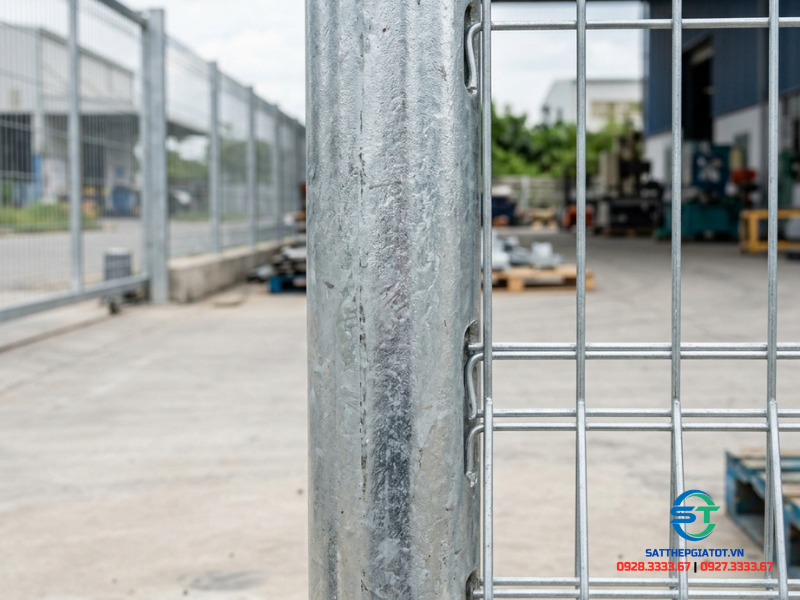 Cột trái đào (cột khóa thông minh) mạ kẽm nhúng nóng lắp ráp nhanh chóng không phụ kiện bát kẹp phức tạp.