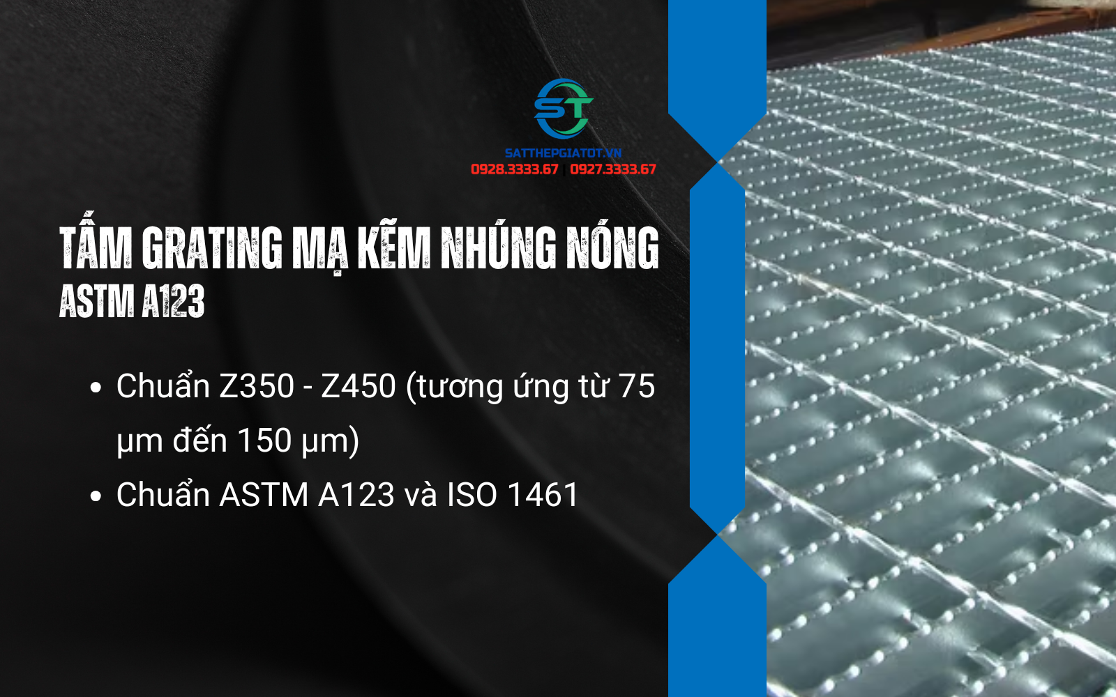 Tấm grating mạ kẽm nhúng nóng