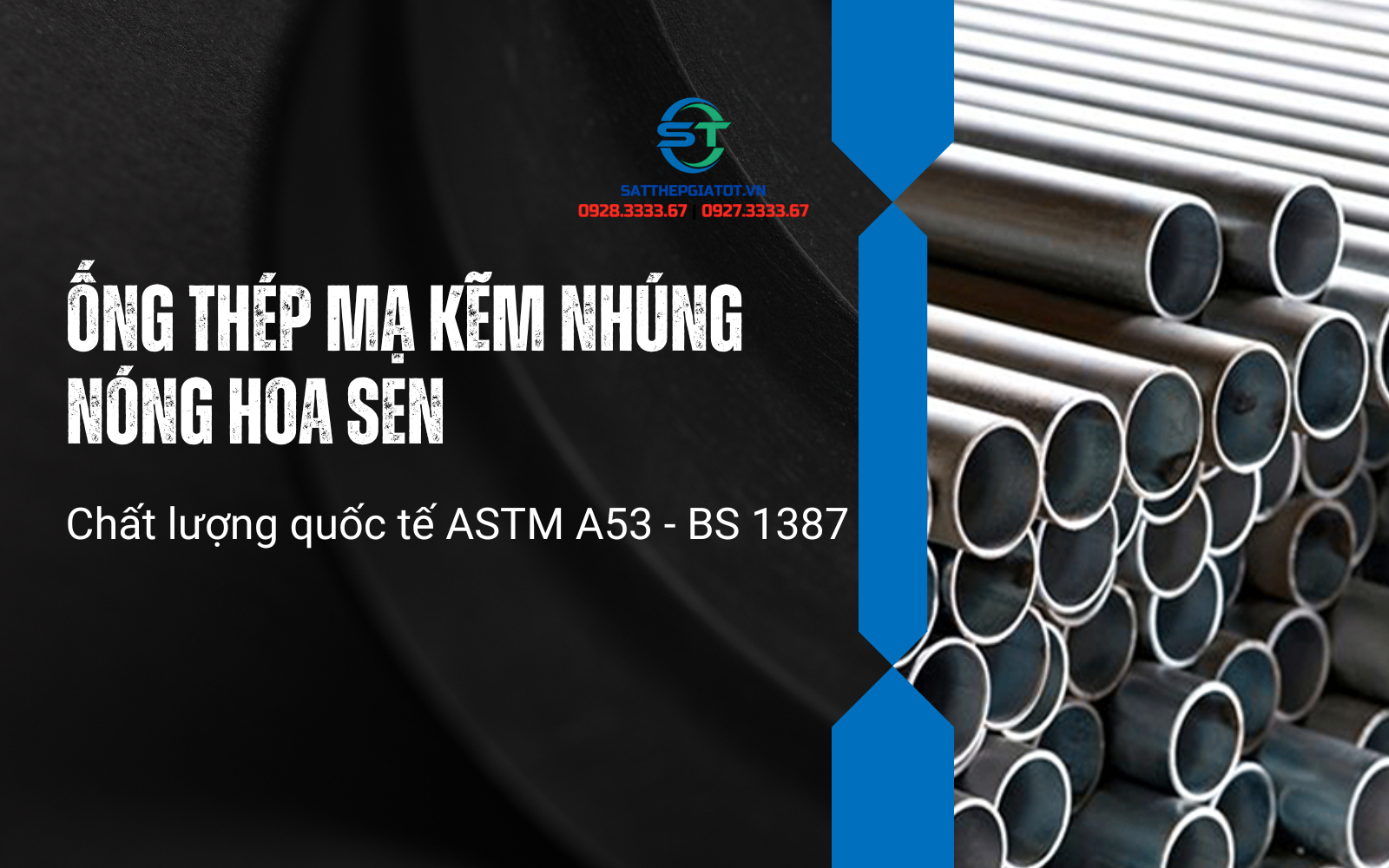 Ống Thép Mạ Kẽm Nhúng Nóng Hoa Sen